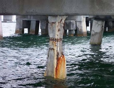 corrosion in concrete