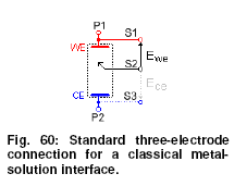 three electrode connection